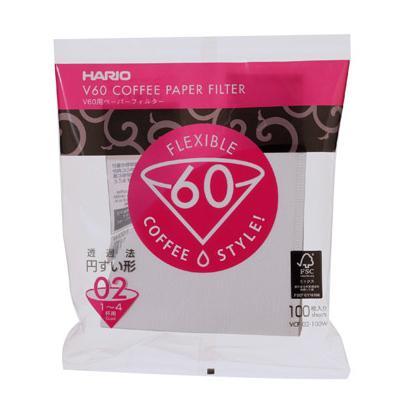 Hario V60 White Paper Filter 100 sheets Filter Hario Hario 02 1-4 cup Paper Filter (100 sheets)