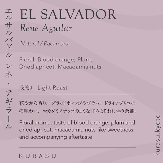 El Salvador Rene Aguilar Pacamara Natural [Light roast]