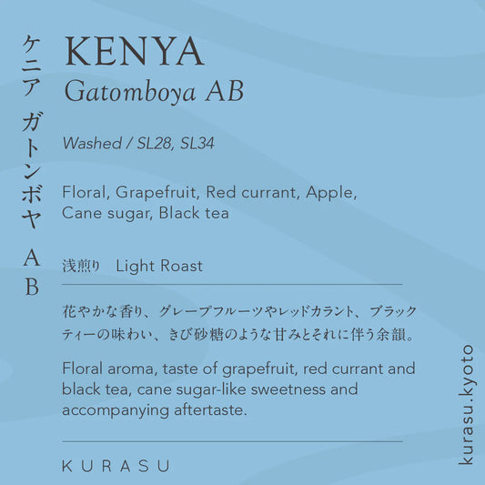 Kenya Gatomboya AB [Light roast]