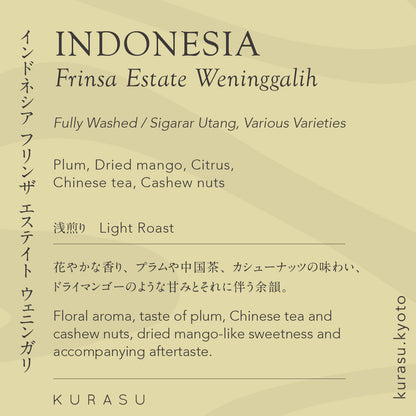 Indonesia Frinsa Estate Weninggalih [Light roast]
