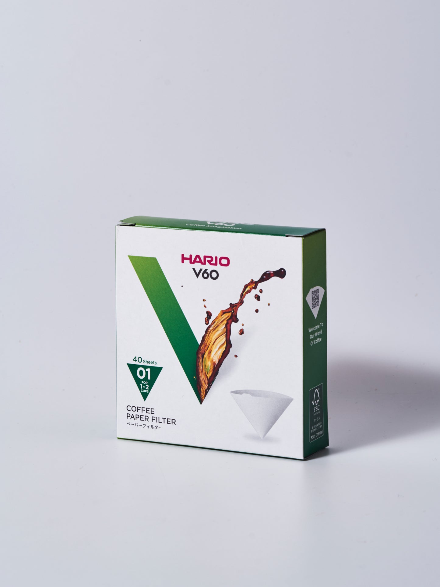 Hario V60 White Paper Filter 100 sheets