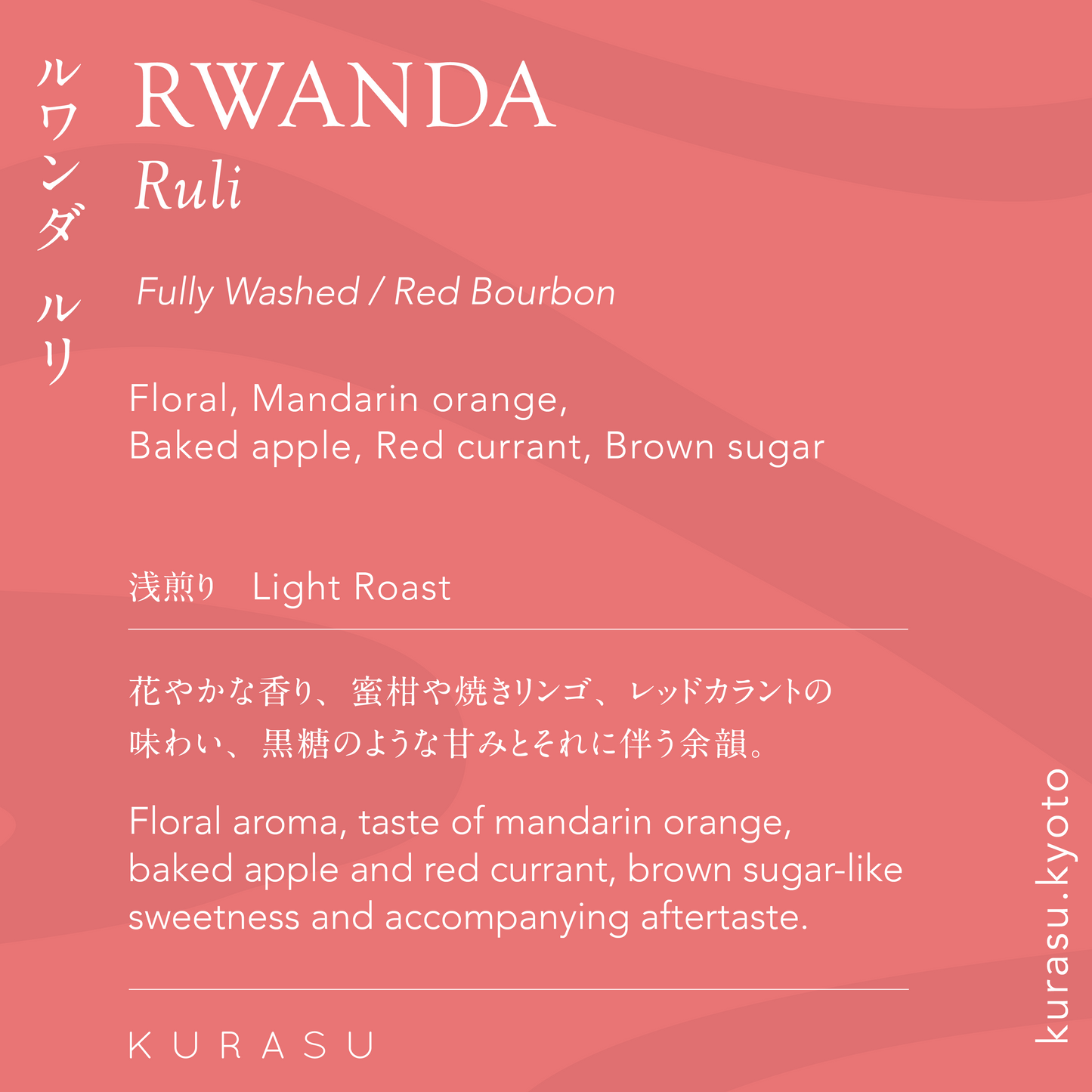 Rwanda Ruli Washed [Light Roast]