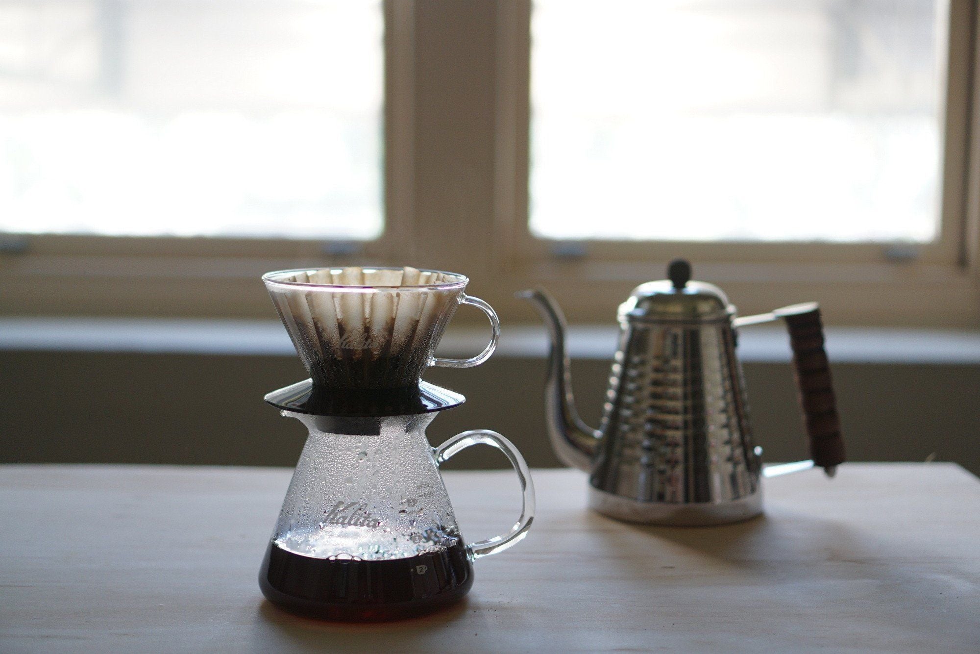 Kalita Wave #185 Glass Dripper Black Dripper Kalita 