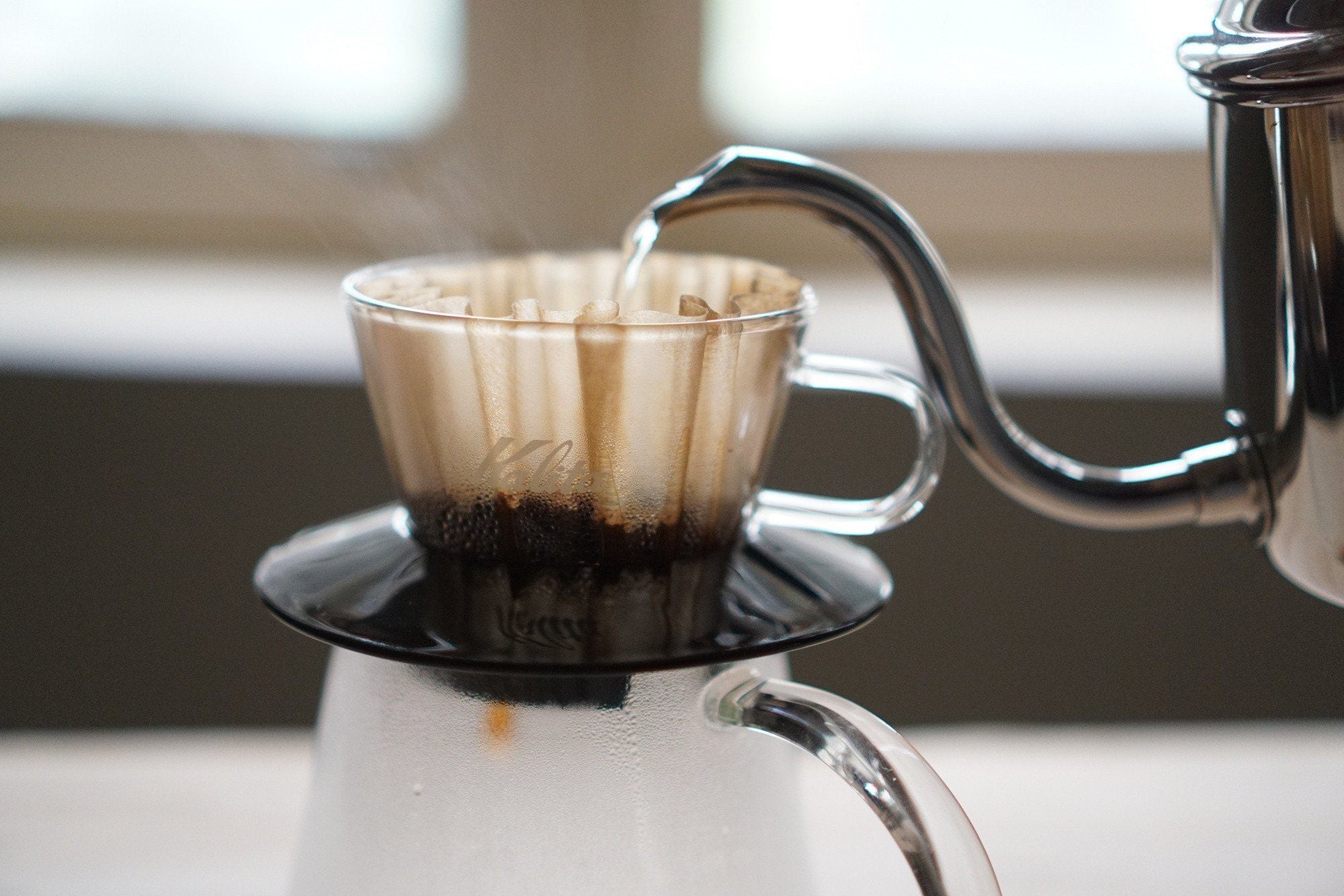 Kalita Wave #185 Glass Dripper Black Dripper Kalita 